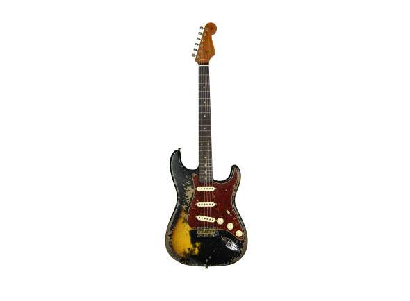 Fender Custom Shop Limited Edition 60 Stratocaster Super Heavy Relic Black Over Two Color Sunburst