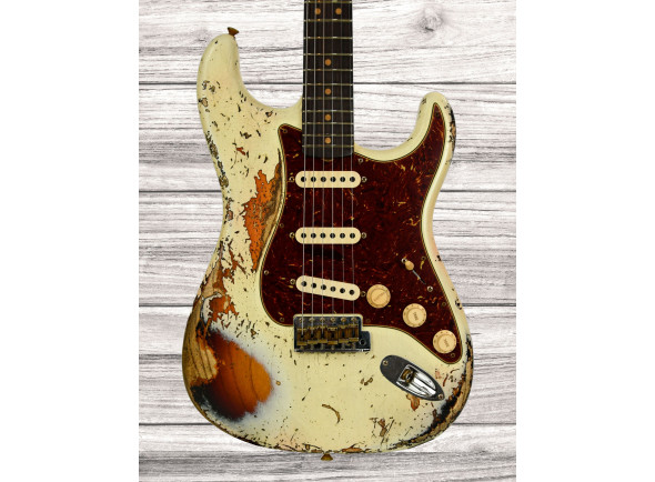 Fender Custom Shop Time Machine Collection 63 Strat Super Heavy Relic Aged Vintage White 