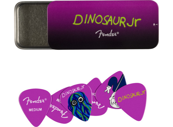 Fender   J Mascis Dinosaur Jr Pick Tin, Medium, Set of 6