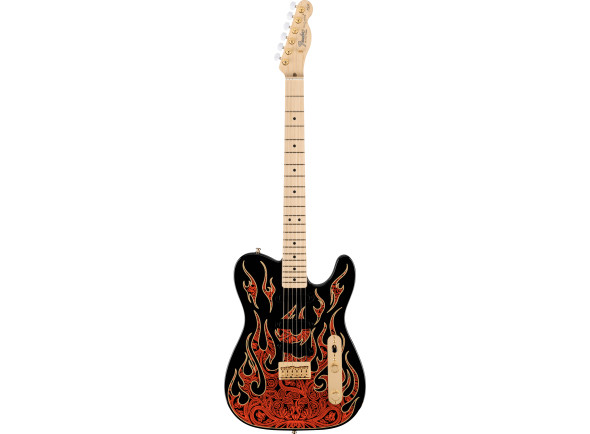 Fender  James Burton Maple Fingerboard Red Paisley Flames