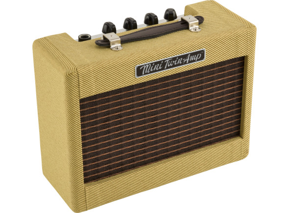 Fender  Mini 57 Twin-Amp Tweed B-Stock - Amplificador duplo Mini '57, Combo de guitarra, 1 Watt, 2 alto-falantes de 2, Saída de fone de ouvido, Alimentação por bateria de 9V ou fonte de alimentação externa (ambos disponíveis opcionalmente...