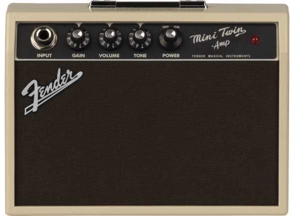 Fender Mini Amp - Mini '65 TWIN-AMP™, Blonde - Mini amplificador;, Medidas em polegadas: 3.50x6.50x7.50, 