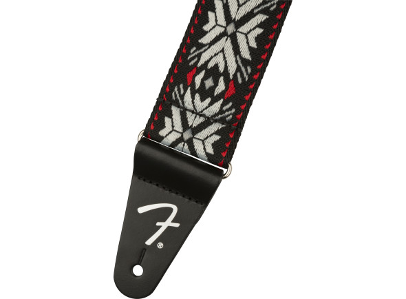 Fender  Pasadena Woven Strap Red Snowflake 2