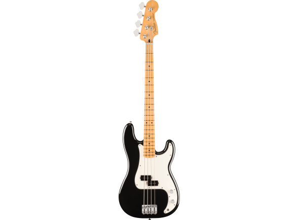 Fender  Player II Precision Bass Maple Fingerboard Black - Corpo em amieiro contornado, Perfil do braço em C moderno, Escala de 9,5 de raio em Maple ou Rosewood com bordas laminadas, Pickups Alnico V Split-Coil Precision Bass® da série Player, Ponte de 4 p...