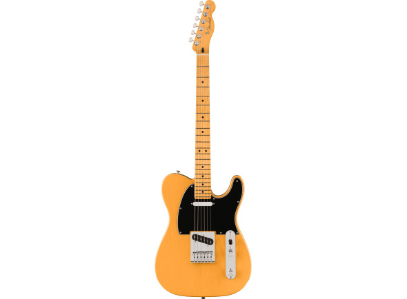 Fender  Player II Telecaster Maple Fingerboard Butterscotch Blonde - Corpo em amieiro, freixo com câmara ou mogno com câmara, Perfil do braço em “C” moderno, Escala de 9,5” de raio em Maple ou Rosewood com bordas laminadas, Pickups Alnico V Single-Coil Tele® da séri...