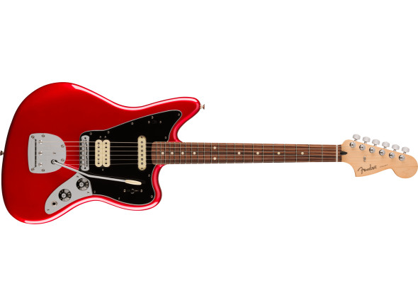 Fender  Player Jaguar PF Candy Apple Red - Corpo: Alder, Braço: Maple, Escala: Pau Ferro, Comprimento da escala: 648mm, Trastes: 22, Pickups: Player AlNiCo III Humbucker (bridge) and New Player AlNiCo II Jaguar Single Coil (neck), 
