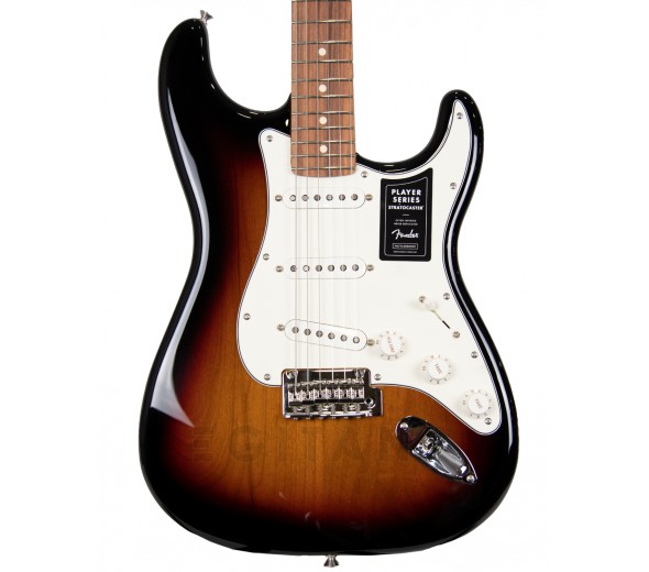 Fender Player Series Stratocaster 3-Color Sunburst  - Corpo em Alder (amieiro), Braço em maple, Escala em Pau Ferro, Perfil do braço: Modern 