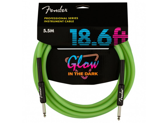 Ver mais informações do  Fender  Pro Glow in the Dark Cable 5.5m, Green 