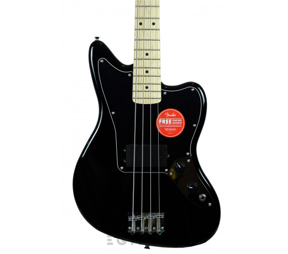 Fender SQ Aff. Jaguar Bass MN H BK  - Corpo: Poplar, Braço: Maple, Construção: Bolt On, Forma do braço: C, Fingerboard: Maple, Inlays: Black Dots, 