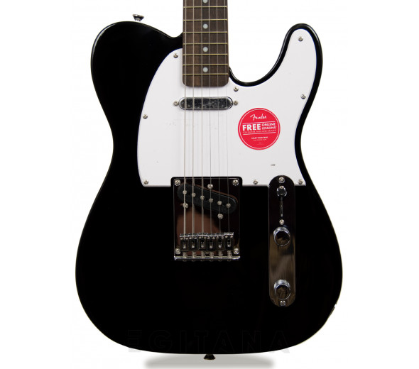 Fender Squier Bullet Telecaster LRL Black  - Corpo em poplar (alamo), Braço em maple (acer), Escala em Indian Laurel, Perfil do braço: 