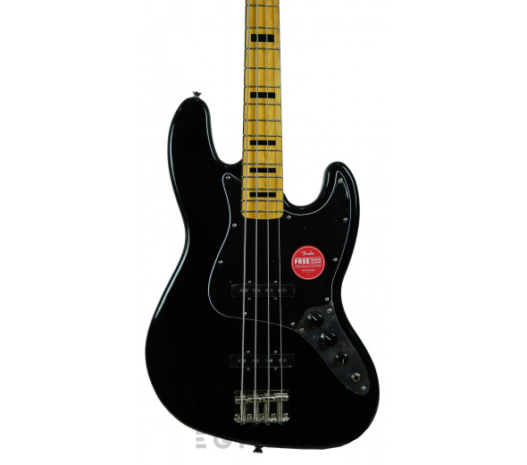 Fender SQ CV 70s Jazz Bass MN BK  - Corpo em Poplar, Braço em Maple, Escala em Maple, Perfil do braço: 