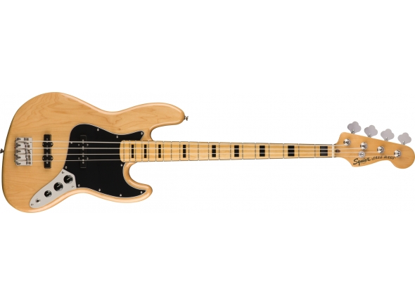 Fender SQ CV 70s Jazz Bass MN NAT  - Corpo em Soft Maple, Braço em Maple, Escala em Maple, Perfil do braço: C Shape, Raio do braço: 241mm (9.5), Escala: 864mm (34), 