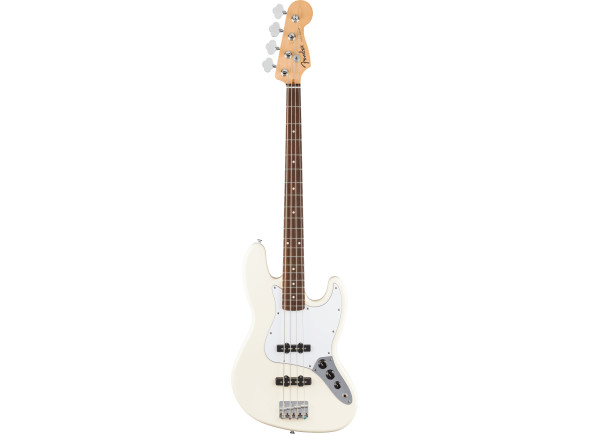 Fender Standard J BASS LRL WPG OWT - Corpo em choupo com acabamento brilhante, Pickups Fender Standard ceramic single-coil J Bass, Ponte de 4 pinos com selas cromadas acetinadas, Braço em maple em forma de “C moderno” com acabamento a...