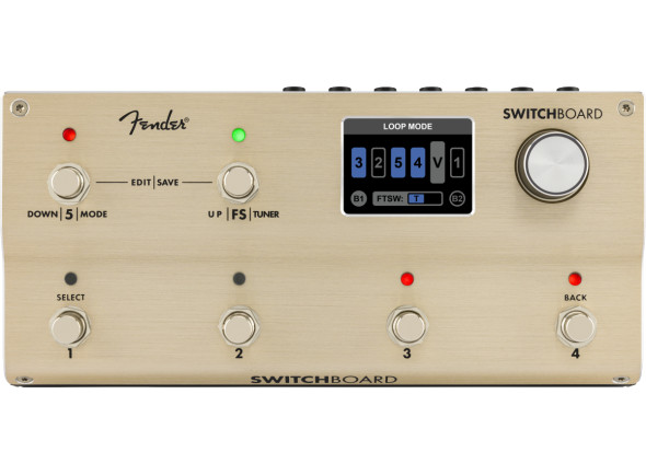 Fender  Switchboard Effects Operator - 5 loops de efeitos true bypass, 400 predefinições facilmente acessíveis e 100 predefinições favoritas adicionais, Ecrã LCD a cores de grandes dimensões e botão codificador para navegar na interface...