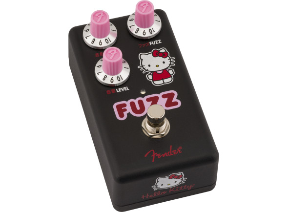 Pedal de distorção Fender x Hello Kitty Black Fuzz Pedal