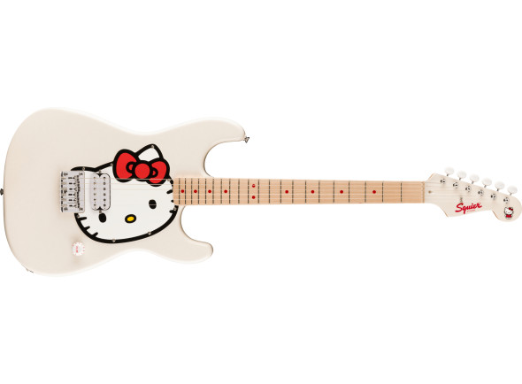 Guitarras formato ST Fender x Hello Kitty White Stratocaster