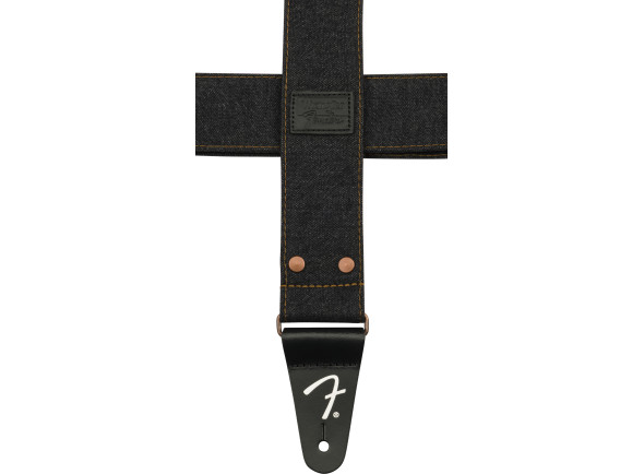 Fender  x Wrangler Riveted Denim Strap Black