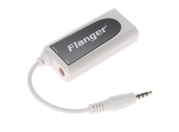 Flanger  Guitar/Bass to Smartphone converter FC-21 - Tomada de saída: tomada de saída de 6,35 mm; tomada de saída estéreo de 3,5 mm, Tomada de entrada: tomada de entrada de 6,35 mm, Dimensões: 185(L)x32(W)x15(H)mm-Peso: 20g, O conector de entrada de ...