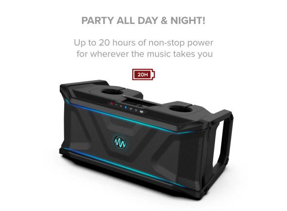 GEMINI Coluna Bluetooth V5.4 TWS Flutuante 300W IP67