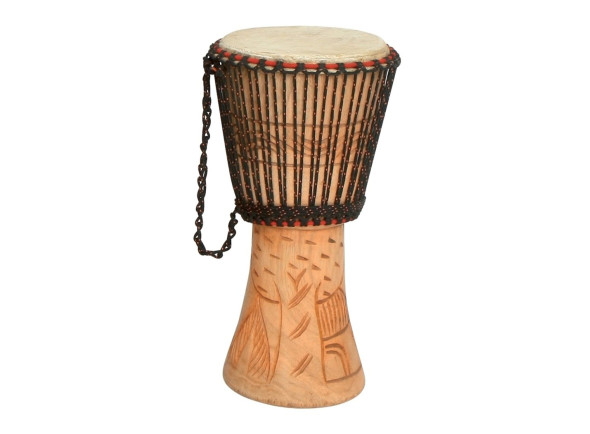 Gewa  Djembe Altura aprox. 48cm - Ø 22cm - Feito à mão em África, Pré-Finado, Preparado para o clima europeu e de acordo com as normas de qualidade europeias., 