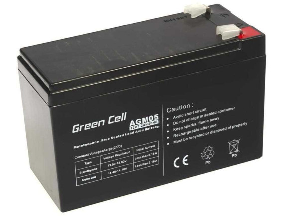 Green Cell   Bateria Agm 12v 7,2ah