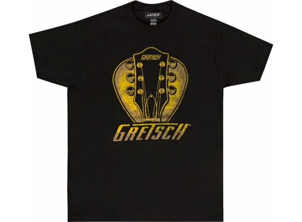 Gretsch T-Shirt Headstock Pick XXL Black - Esta T-Shirt apresenta um gráfico em forma de palheta com um headstock Gretsch®., Cor: Preto, Material: 100% Algodão, 