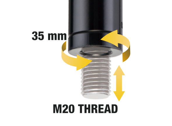 Hercules Stands SS350B Subwoofer Pole with Hybrid Adaptor