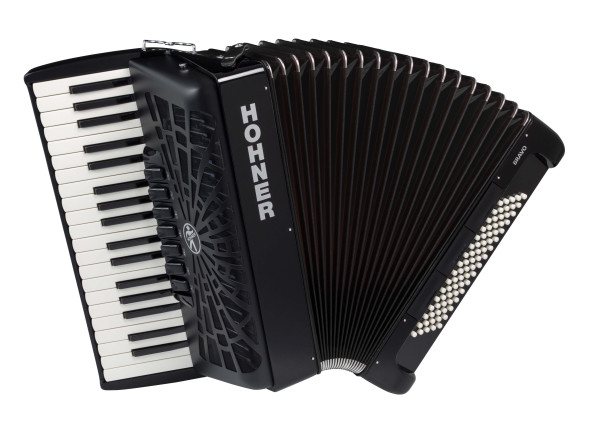 Hohner  Bravo III 80 Black silent key