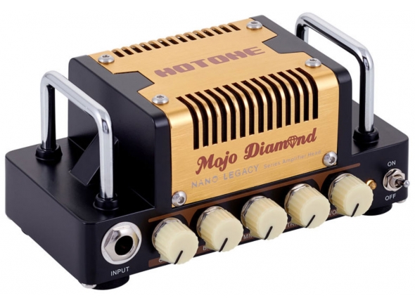 HoTone Nano Legacy Mojo Diamond  - Mini amplificador de guitarra elétrica, Potência: 5 W, Som americano do vintage, Classe A / B, Controle para volume e ganho, EQ de 3 bandas, 