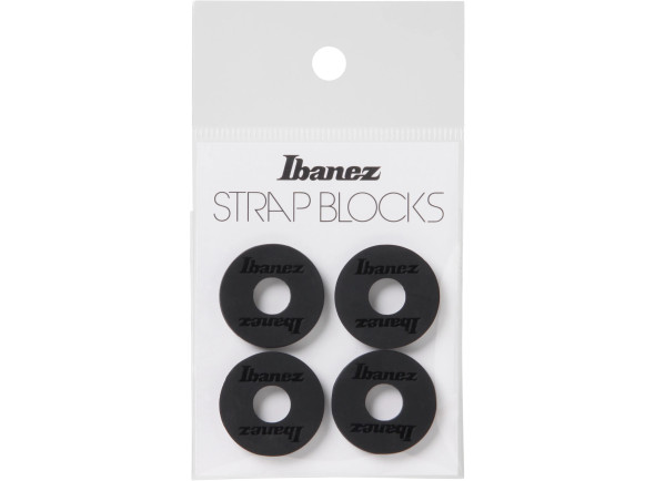 Ibanez  ISB4-BK Strap Blocks (Set of 4, Black) - ISB4-BK Strap Blocks (Set of 4, Black), 