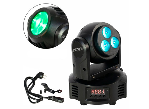 Moving Heads LED Ibiza DUAL DMX MOVING HEAD BEAM –WASH