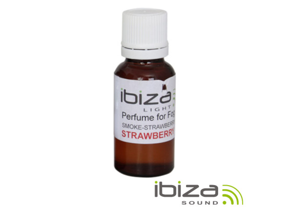 Ibiza  Fragrância p/ Máquina Fumos Morango Concentrado - Fragrância p/ líquido de fumos, Perfume: Morango, Solução concentrada, Adequado p/ 5 Litros líquido, 