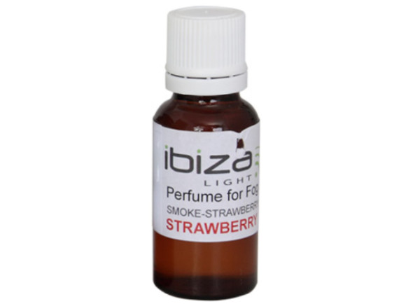 Ibiza  Fragrância p/ Máquina Fumos Morango Concentrado - Fragrância p/ líquido de fumos, Perfume: Morango, Solução concentrada, Adequado p/ 5 Litros líquido, 