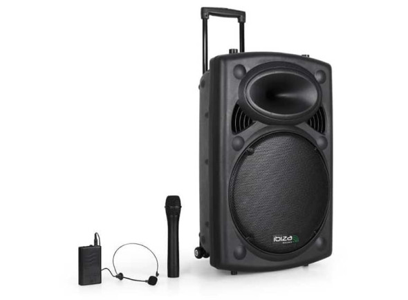 Sistemas portátil com Bateria Ibiza PORT15UHF-BT