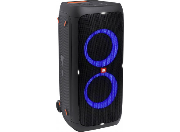 JBL  Partybox 310 Portable party speaker  - JBL Partybox 310, Diâmetro do tweeter (imperial): 6,35 cm (2.5″), Diâmetro do woofer (imperial): 16,5 cm (6.5″), Classificação de Energia RMS: 240 W, Extensão da frequência: 45 – 20000 Hz, Rácio Si...