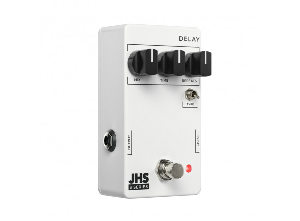 JHS  3 Series Delay  - Da JHS Pedals 3 Series, As opções de controle intuitivo oferecem uma ampla gama de sons possíveis, Tempo de atraso ajustável de 80 ms a 800 ms, Varia de curtos slapbacks a longos ecos ambientais, A...