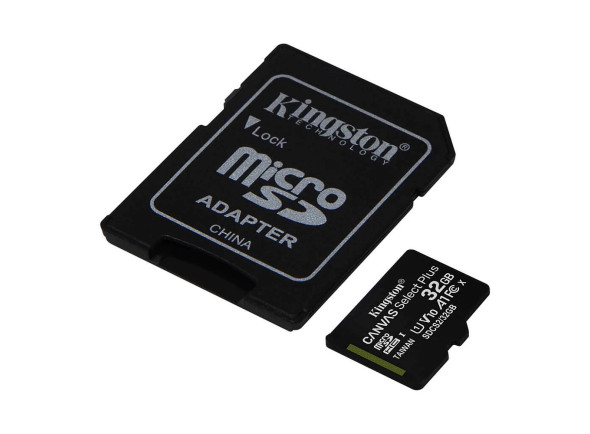 Kingston   Canvas Select Plus SDCS2/32GB - Cartão de memória Kingston Canvas Select Plus SDCS2/32GB com adaptador MicroSD/SD. Este cartão microSD Canvas Select Plus com classe de desempenho A1 para Android., Classe 10 UHS-I velocidades de a...