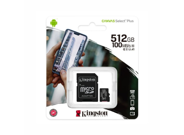 Kingston  Cartão Memória Micro SDXC 512GB UHS-I