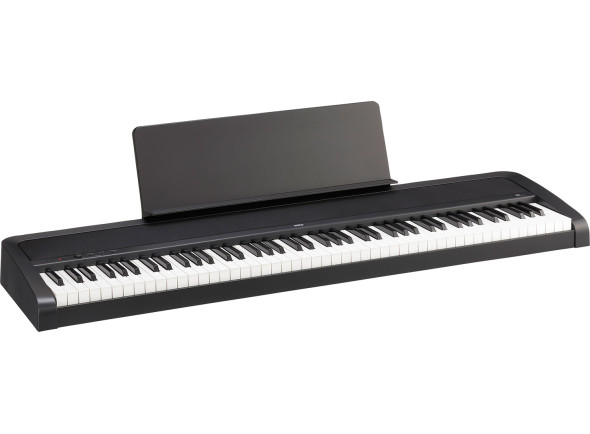 Korg B2 Black  B-Stock - Piano de palco Korg B2 Black, 88 Teclas completas de ação martelo (Natural Weighted Hammer), Polifonia de 120 vozes, 12 Sons diferentes, Colunas incorporadas de 2 X 15 W, Metrônomo, 