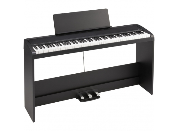 Korg B2 SP Black  - Piano Digital de Móvel Korg B2 SP Black , Piano de Palco, Teclado de 88 teclas com ação de martelo, 3 curvas de velocidade (fácil, normal, pesada), 12 Sounds, 120 Polifonia de voz, 