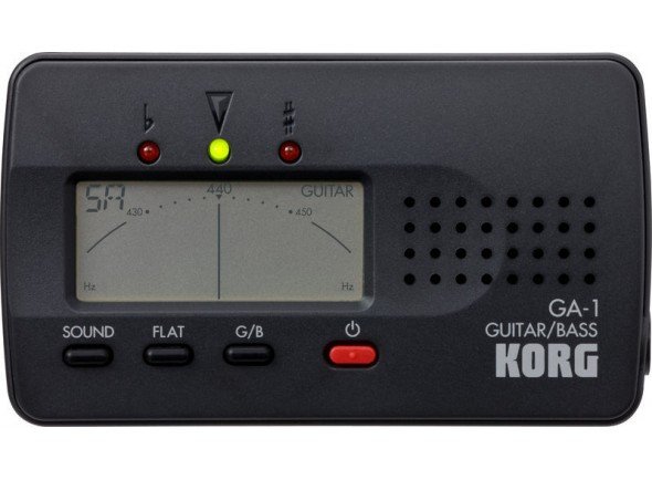 Korg GA-1  - Afinador para Guitarra e Baixo Korg GA1, Medidor tipo LCD garante alta precisão e fácil visibilidade., Modo de afinação Quinta-flat, que permite afinar até um máximo de 5 semitons abaixo, ideal par...