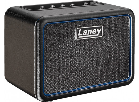 Laney  Mini Bass NX  - Combo Amp para E-Bass alimentado por bateria, Amplificador de potência estéreo com potência de saída de 2x3 Watt, Duas colunas Laney Full Range de 3 Laney, Um canal com botão Forma, controle de tom...