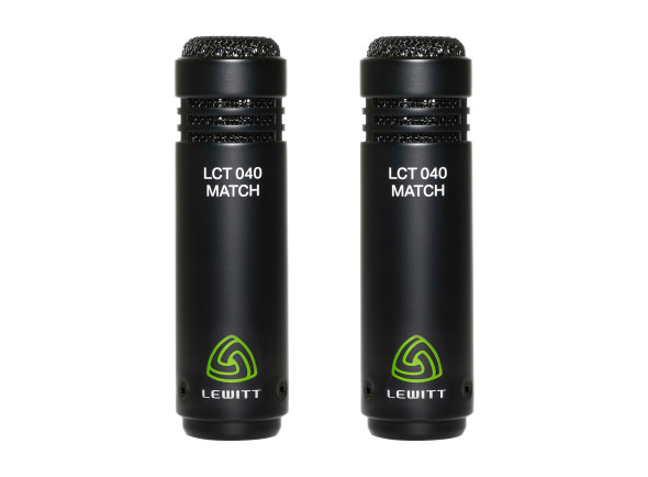 Lewitt   LCT 040 MATCH stereo pair  - Par estéreo perfeitamente combinado, Som bem equilibrado com agradável som de alta qualidade, Feito para gravações de guitarra acústica e bateria, Caixa de alumínio leve e durável, Padrão polar car...