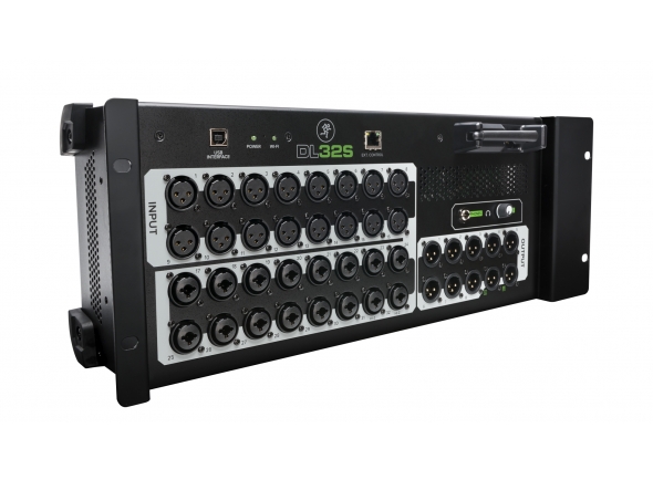 Mackie DL32S  - Mixer de som ao vivo de 32 canais Wireless Digital, W-LAN integrada para controle multi-plataforma, 32 pré-amplificador de microfone recarregável + Onyx, 32 canais de entrada estéreo conectáveis ​​...