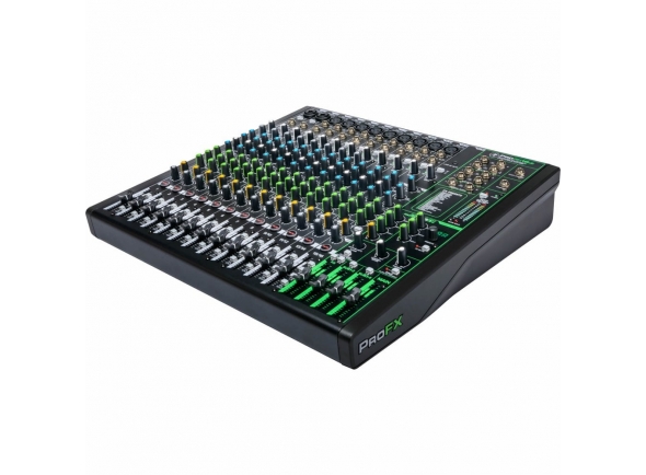 Mackie ProFX16v3  - Mixer de 16 canais, 11 Entradas de microfone com equalizador de 3 bandas em todos os canais com controle de frequência média variável (os canais 15/16 apresentam um equalizador de 3 bandas padrão),...