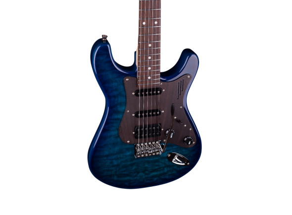 Magneto U-One Sonnet Modern See Thru Blue Quilt with Gig Bag 