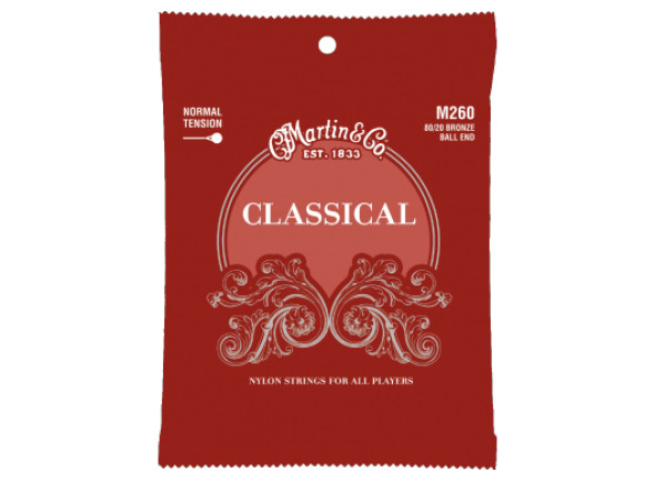 Martin  Classical Clear & Silver (Ball End) Tensio Normal 28-43 - TENSIÓN NORMAL, 