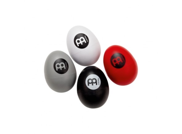 Meinl ES-SET Egg Shaker Set  - Consiste em 4 peças, Material: Plástico, Cor: Branco (suave), cinza (médio), vermelho (alto), preto (muito alto), Com seu som sedoso e claro, os Meinl Egg Shakers pertencem a cada configuração e fu...