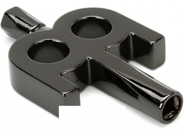 Meinl Kinetic Drumkey Black Nickel  - Acabamento em preto metálico, 75 gramas de peso, Design exclusivo, 