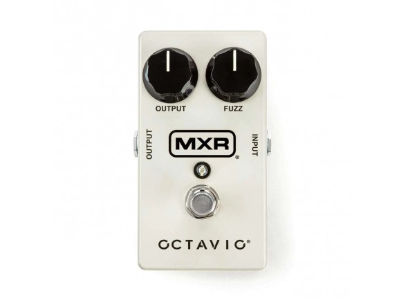 MXR Octavio M267 Fuzz/Octave  - Pedal de efeitos para guitarra elétrica, Som clássico de Jimi Hendrix, Som de silício agressivo e agressivo, True bypass, Controle para saída, penugem, pedal bypass, LED de status, 